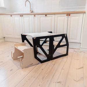 Torre di Apprendimento Trasformabile - Modustep e Sedia Alta Combo