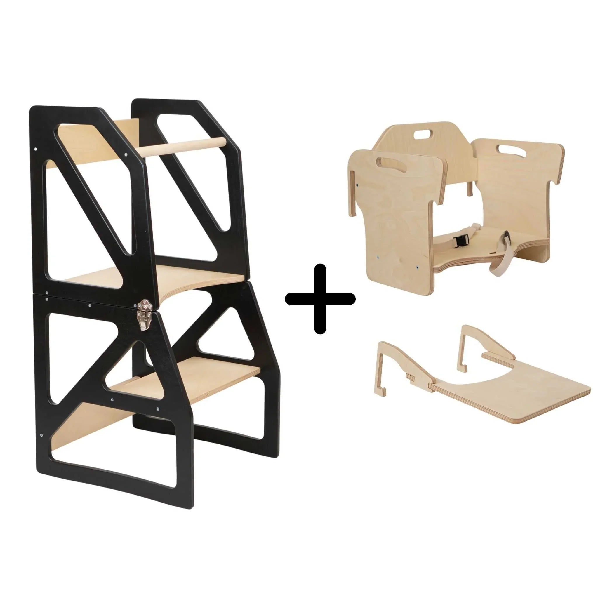Torre di Apprendimento Trasformabile - Modustep e Sedia Alta Combo