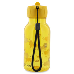 Gourde pour enfant en Tritan jaune avec motif lion, dragonne noire et logo Trixie