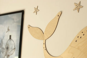 Decorazione da parete in legno - Balena