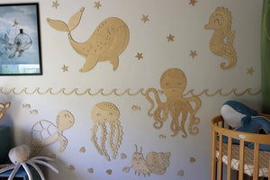 Decorazione da parete in legno - Balena
