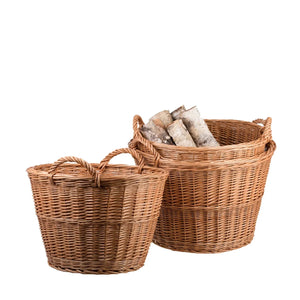 Panier en osier pour le jardin et le bois de chauffage, 45 L