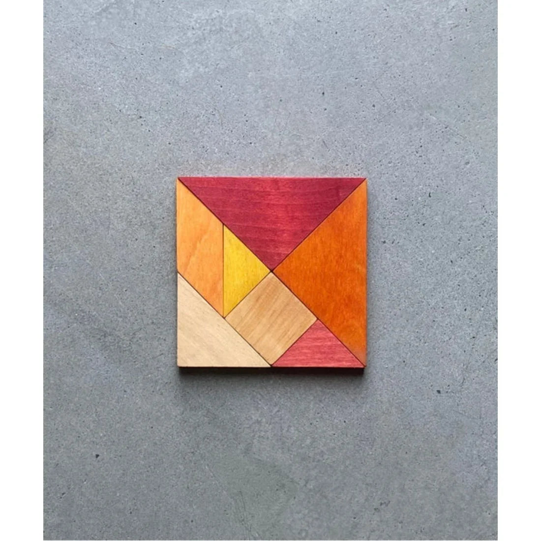 Wooden Story Tangram – Warme Farben (im Aufbewahrungsbeutel)