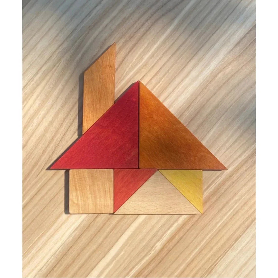 Wooden Story Tangram – Warme Farben (im Aufbewahrungsbeutel)