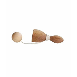 Wooden Story wooden Swing and Catch game with ball attached by cotton string